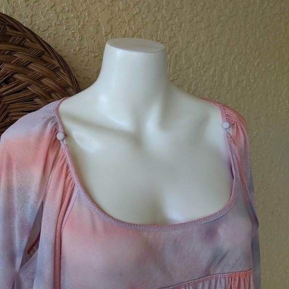 Free people majestic watercolor blouse size small - Picture 7 of 13